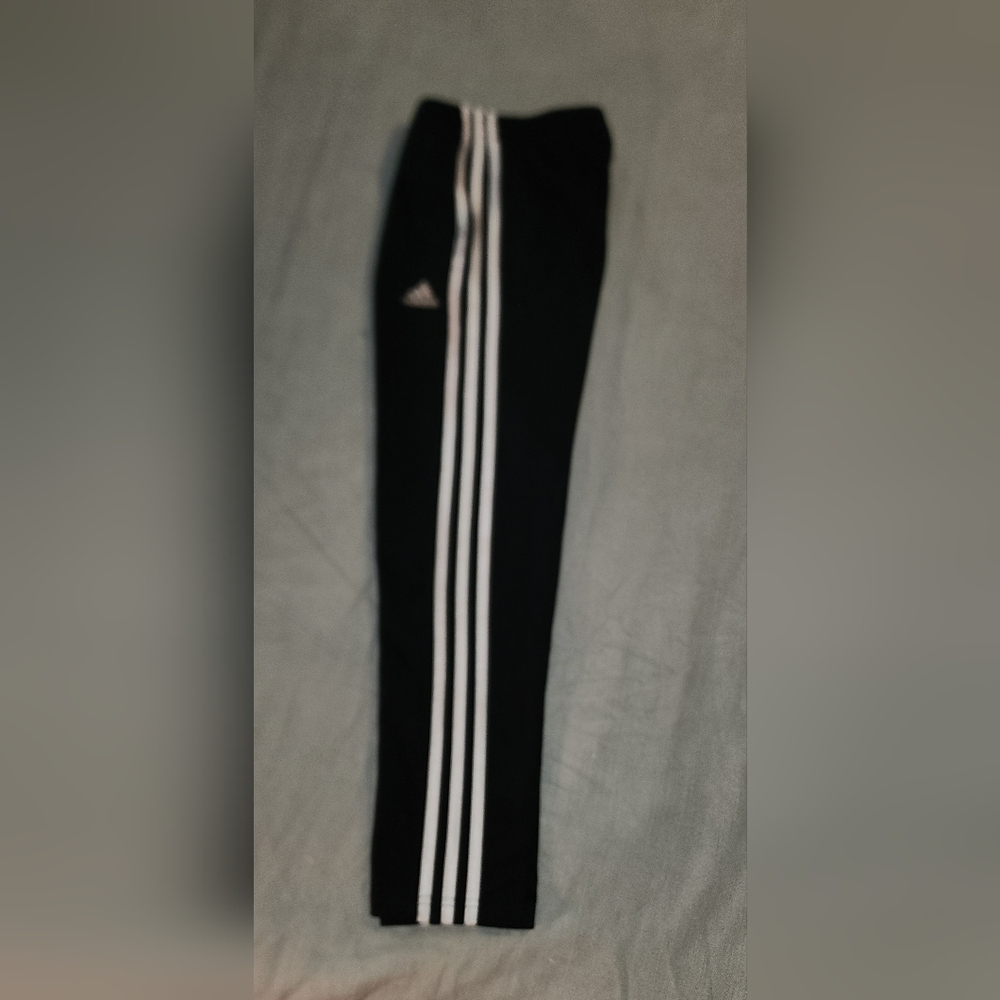 Adidas Black Sweatpants with Signature Stripes